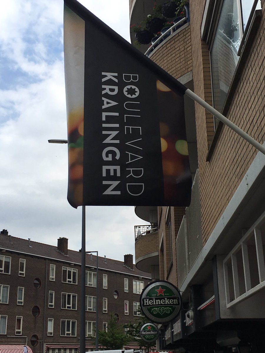 Vlaggen en ander promotiemateriaal | Positioneren van Boulevard Kralingen