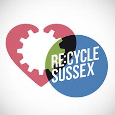 Re:cycle Sussex logo design and campaign