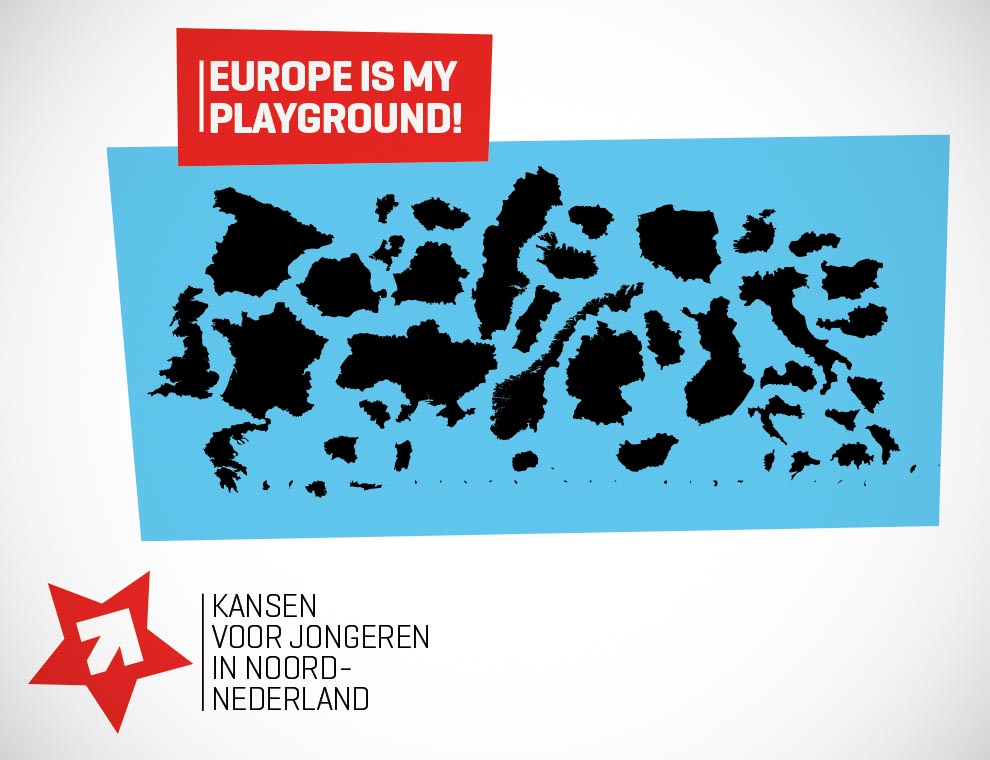 Europe is my playground. Grafisch ontwerp en campagne.