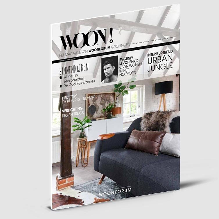 Tijdschrift Woon | Magazine ontwerp | Schriever design